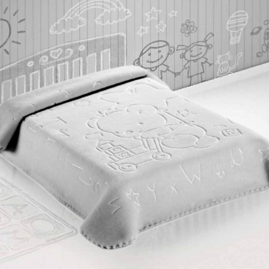 ΚΟΥΒΕΡΤΑ ΙΣΠΑΝΙΑΣ ΚΟΥΝΙΑΣ 110X140 BELPLA STER 521 GREY