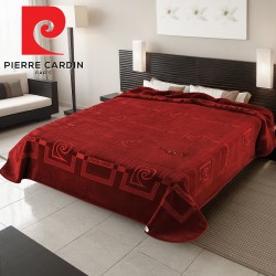 ΚΟΥΒΕΡΤΑ ΥΠΕΡΔΙΠΛΗ 220X240 PIERRE CARDIN NANCY 657  GRANATE(16)