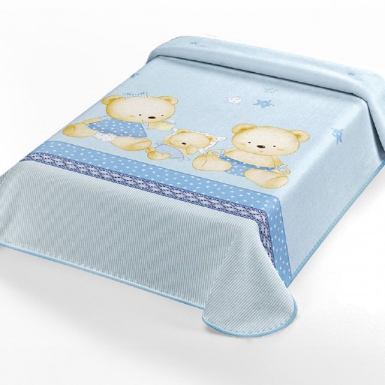 ΚΟΥΒΕΡΤΑ ΙΣΠΑΝΙΑΣ ΚΟΥΝΙΑΣ 110X140 BELPLA STER 663 BLUE