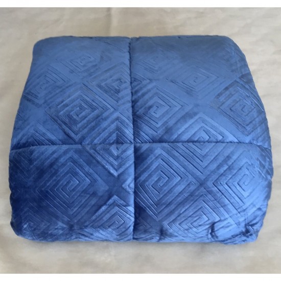 ΚΟΥΒΕΡΤΟΠΑΠΛΩΜΑ ΗΜΙΔΙΠΛΟ 180X240 ADAM HOME (510) BLUE