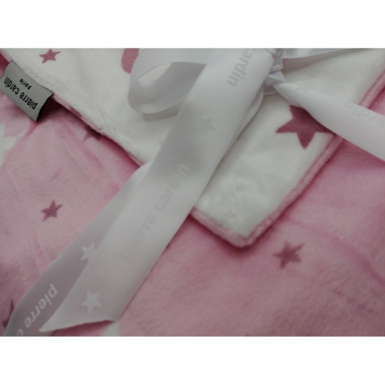 ΚΟΥΒΕΡΤΑ ΑΓΚΑΛΙΑΣ SOFT PLUS FLEECE 80X110 PIERRE CARDIN MOON PINK