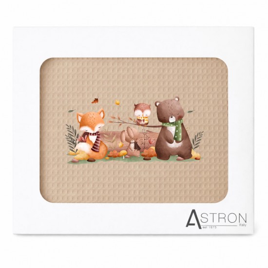 ΒΡΕΦΙΚΗ ΚΟΥΒΕΡΤΑ ΠΙΚΕ ΚΟΥΝΙΑΣ 110 Χ 140 BEIGE