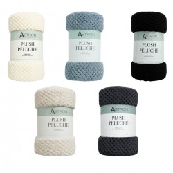 ΚΟΥΒΕΡΤΑ ΚΑΝΑΠΕ / ΔΙΑΚΟΣΜΗΤΙΚΟ ΡΙΧΤΑΡΙ (130X160) ΟFF WHITE