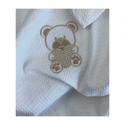 ΚΟΥΒΕΡΤΑ ΠΙΚΕ ΑΓΚΑΛΙΑΣ & ΛΙΚΝΟΥ 80 Χ 110 WHITE