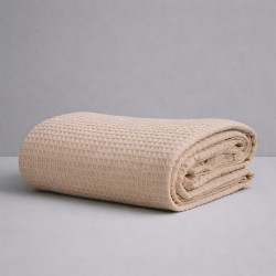 ΚΟΥΒΕΡΤΑ ΠΙΚΕ ΜΟΝΗ WAFFLE 165Χ245 BEIGE