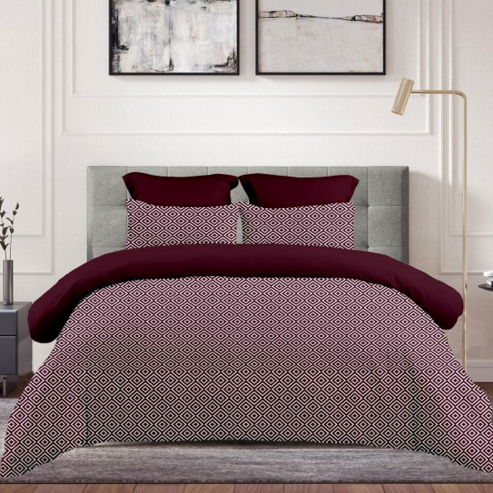 ΣΕΝΤΟΝΙ ΜΕ ΛΑΣΤΙΧΟ (160X200+30) BOHO RED WINE