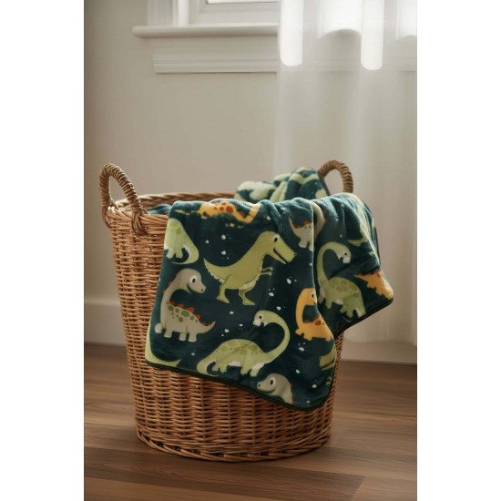 ΒΡΕΦΙΚΗ ΚΟΥΒΕΡΤΑ ΚΟΥΝΙΑΣ (110Χ140) ΒΕΛΟΥΤΕ DINOSAURS