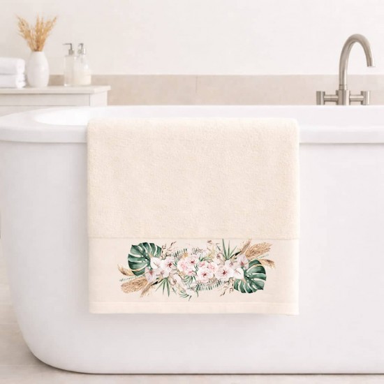ΠΕΤΣΕΤΑ ΜΠΑΝΙΟΥ 70×140 BOHO ECRU