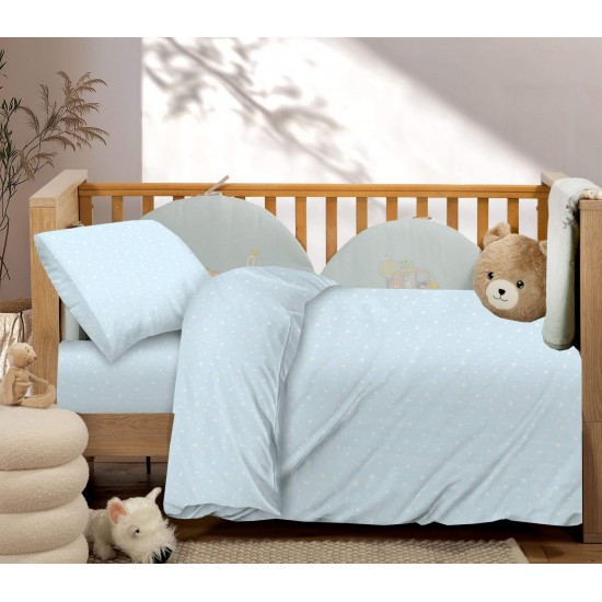 ΒΡΕΦΙΚΑ ΣΕΤ ΣΕΝΤΟΝΙ ΚΟΥΝΙΑΣ ΜΕ ΛΑΣΤΙΧΟ PARADISE BLUE