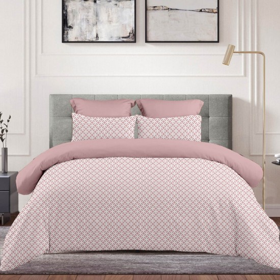 ΣΕΝΤΟΝΙ ΜΕ ΛΑΣΤΙΧΟ (160X200+30) SIENNA DUSTY ROSE