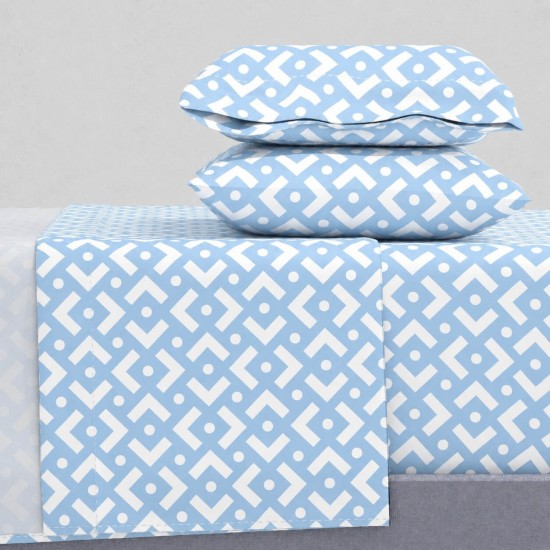 ΣΕΝΤΟΝΙΑ ΥΠΕΡΔΙΠΛΑ ΣΕΤ 2Χ(2,45Χ2,60) + 2Χ(52Χ72) CHIARA BLUE