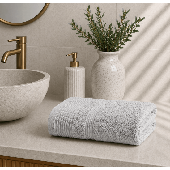 ΠΕΤΣΕΤΑ ΠΡΟΣΩΠΟΥ 50×90 LIGHT GREY