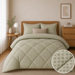 ΠΑΠΛΩΜΑ ΥΠΕΡΔΙΠΛΟ 220X240 OLIVIA OLIVE
