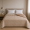 ΚΟΥΒΕΡΛΙ ΥΠΕΡΔΙΠΛΑ 220X240 PIED DE POULE BEIGE