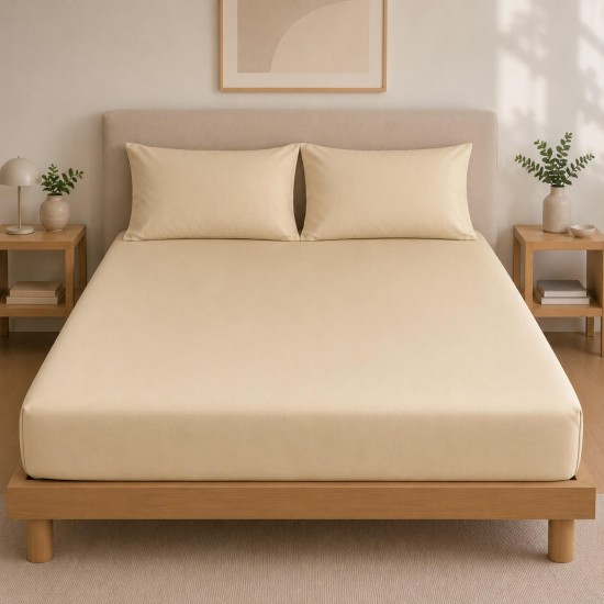 ΣΕΝΤΟΝΙ ΜΕ ΛΑΣΤΙΧΟ ΠΕΝΝΙΕ BEIGE (1.80X2.00+0.40)