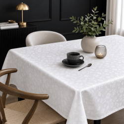 ΤΡΑΠΕΖΟΜΑΝΤΗΛΟ ΣΕΤ 9ΤΕΜ (140Χ220+8ΠΕΤΣΕΤΕΣ) WHITE