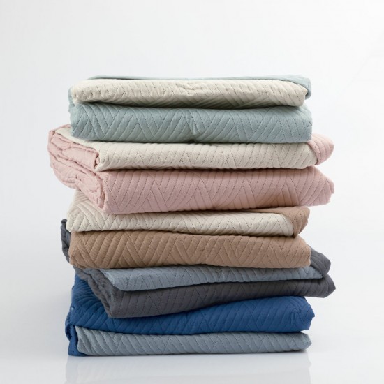 Κουβερλί Μονό 160x240 Diamand  Γκρι / Γκρι Σκούρο