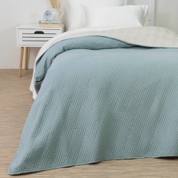 Κουβερλί Μονό 160x240 Diamand Μέντα / Εκρού