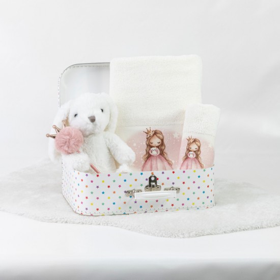 Σετ Πετσέτες 2τμχ Little Queen Εκρού