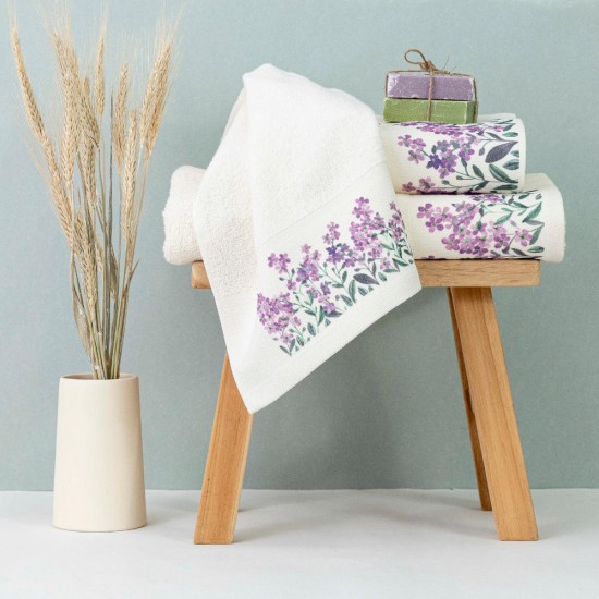Πετσέτα Προσώπου 50x90 Forget Me Not Εκρού