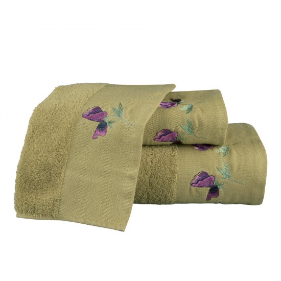 Σετ Πετσέτες 3 Τεμ. (30X50 - 50X90 - 70X140) - Sweet Pea Ώχρα