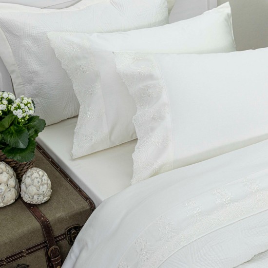 Σετ Σεντόνια Υπέρδιπλα 240x280  Ερατώ Εκρού