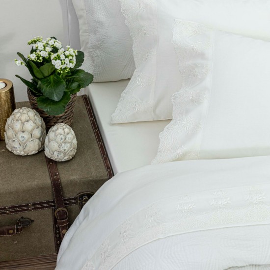 Σετ Σεντόνια Υπέρδιπλα 240x280  Ερατώ Εκρού