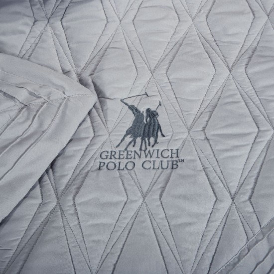 GREENWICH POLO CLUB ΚΟΥΒΕΡΛΙ ΥΠΕΡΔΙΠΛΟ ΣΕΤ 2160 GREY