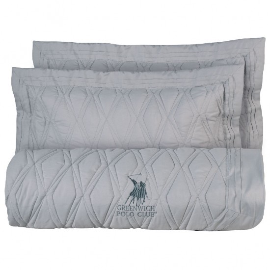 GREENWICH POLO CLUB ΚΟΥΒΕΡΛΙ ΥΠΕΡΔΙΠΛΟ ΣΕΤ 2160 GREY