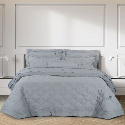 GREENWICH POLO CLUB ΚΟΥΒΕΡΛΙ ΥΠΕΡΔΙΠΛΟ ΣΕΤ 2163 GREY