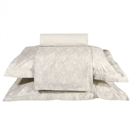 GREENWICH POLO CLUB ΣΕΤ ΣΕΝΤΟΝΙΑ ΥΠΕΡΔΙΠΛΑ ESSENTIAL 2369 ECRU, TAUPE