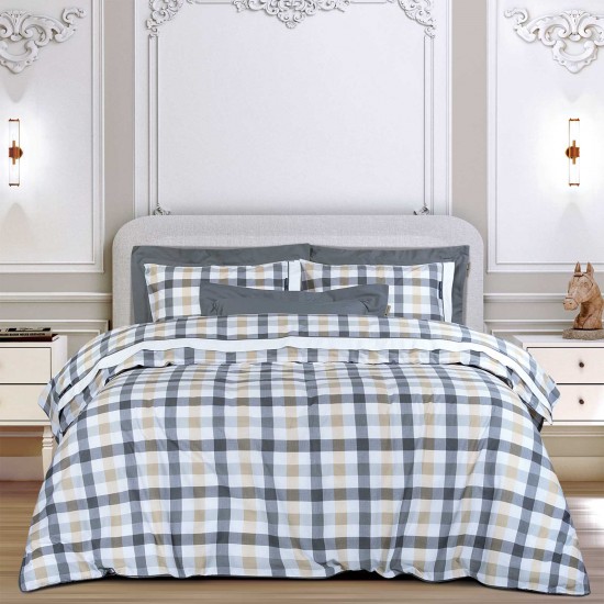 GREENWICH POLO CLUB ΣΕΤ ΣΕΝΤΟΝΙΑ KING ESSENTIAL 2265 BEIGE, GREY