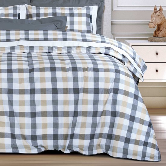 GREENWICH POLO CLUB ΣΕΤ ΣΕΝΤΟΝΙΑ KING ESSENTIAL 2265 BEIGE, GREY