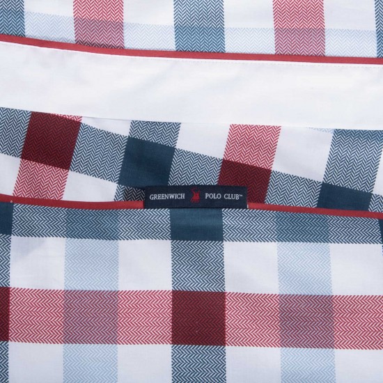 GREENWICH POLO CLUB ΣΕΤ ΣΕΝΤΟΝΙΑ KING ESSENTIAL 2266 BLUE, RED
