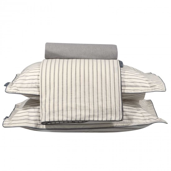 GREENWICH POLO CLUB ΠΑΠΛΩΜΑΤΟΘΗΚΗ ΣΕΤ ΥΠΕΡΔΙΠΛH ESSENTIAL 2296 GREY, WHITE