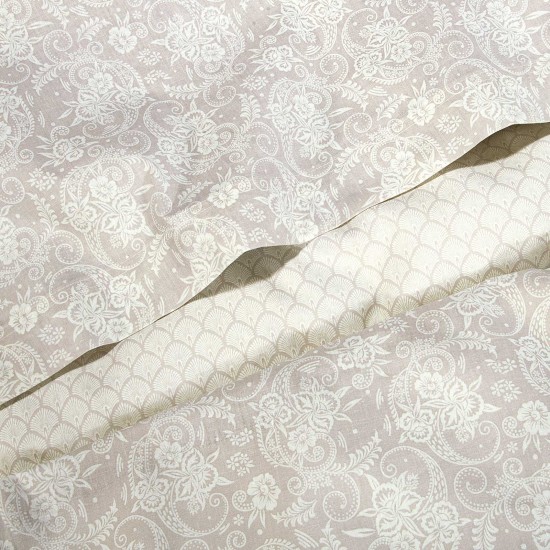 GREENWICH POLO CLUB ΠΑΠΛΩΜΑΤΟΘΗΚΗ ΣΕΤ ΥΠΕΡΔΙΠΛH ESSENTIAL 2369 ECRU, TAUPE