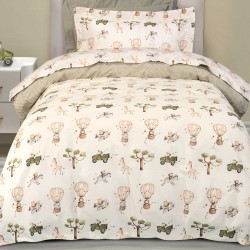 GREENWICH POLO CLUB ΣΕΤ ΠΑΠΛΩΜΑΤΟΘΗΚΗ ΜΟΝΗ ESSENTIAL 8860 IVORY, OLIVE GREEN