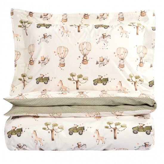 GREENWICH POLO CLUB ΣΕΤ ΠΑΠΛΩΜΑΤΟΘΗΚΗ ΜΟΝΗ ESSENTIAL 8860 IVORY, OLIVE GREEN