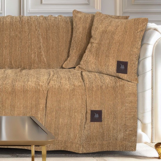 GREENWICH POLO CLUB ΡΙΧΤΑΡΙ 180Χ300 ESSENTIAL 3949 OCHRE