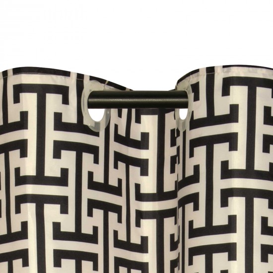 GREENWICH POLO CLUB ΚΟΥΡΤΙΝΑ ΜΠΑΝΙΟΥ 240Χ180 ESSENTIAL 3123 BLACK