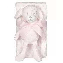 GREENWICH POLO CLUB ΚΟΥΒΕΡΤΑ ΠΙΚΕ 75X100 ΒΑΒΥ ESSENTIAL 8857 PINK, WHITE