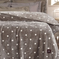 GREENWICH POLO CLUB ΚΟΥΒΕΡΤΑ VELOUR ΥΠΕΡΔΙΠΛH ESSENTIAL 3437 TAUPE