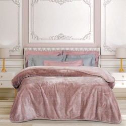 GREENWICH POLO CLUB ΚΟΥΒΕΡΤΑ VELOUR ΥΠΕΡΔΙΠΛΗ ESSENTIAL 3469 NUDE