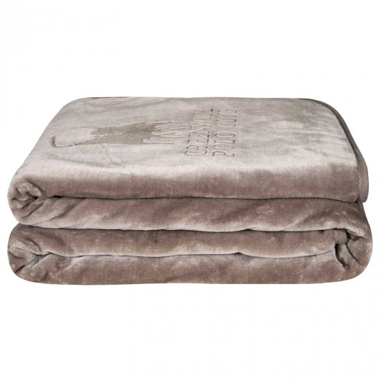 GREENWICH POLO CLUB ΚΟΥΒΕΡΤΑ VELOUR ΥΠΕΡΔΙΠΛΗ ESSENTIAL 3497 TAUPE