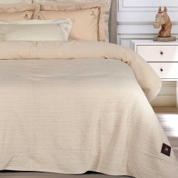 GREENWICH POLO CLUB ΚΟΥΒΕΡΤΑ ΠΙΚΕ 220X240 ESSENTIAL 4456 ECRU
