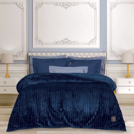 GREENWICH POLO CLUB ΚΟΥΒΕΡΤΑ FLEECE 160X220 ESSENTIAL 3487 BLUE