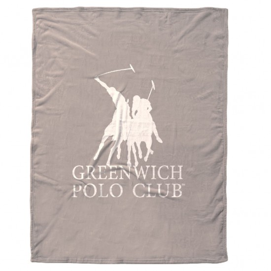 GREENWICH POLO CLUB ΚΟΥΒΕΡΤΑ FLEECE 160X220 ESSENTIAL 3490 TAUPE