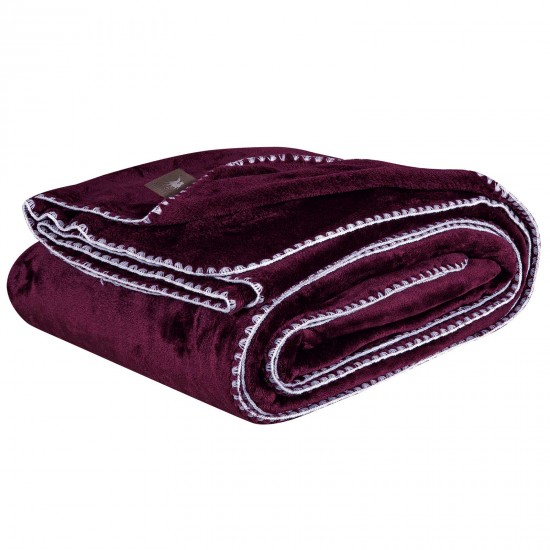 GREENWICH POLO CLUB ΚΟΥΒΕΡΤΑ FLEECE 170X240 ESSENTIAL 4440 BORDEAUX