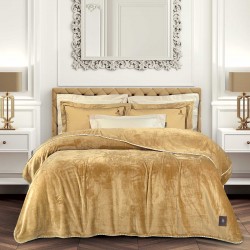 GREENWICH POLO CLUB ΚΟΥΒΕΡΤΑ FLEECE 170X240 ESSENTIAL 4441 OCHRE