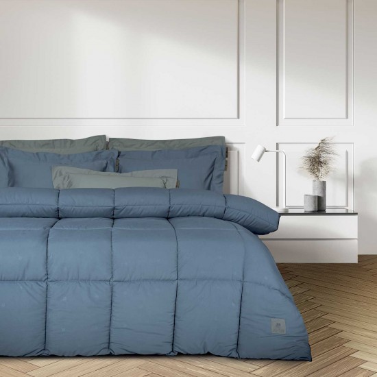 GREENWICH POLO CLUB ΠΑΠΛΩΜΑ ΜΟΝΟ ESSENTIAL 4446 DUSTY BLUE